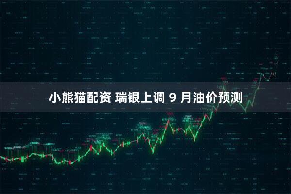 小熊猫配资 瑞银上调 9 月油价预测