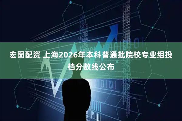宏图配资 上海2026年本科普通批院校专业组投档分数线公布